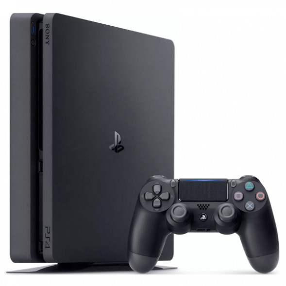 Игровая приставка Sony PlayStation 4 Slim 500 ГБ HDD, черный в Курске