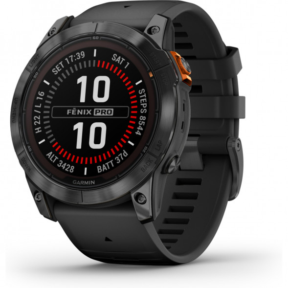 Умные часы Garmin Fenix 7X Solar серый с черным ремешком 010-02541-01 в Курске