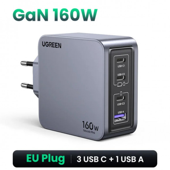 Сетевое зарядное устройство Ugreen 160W GaN USB-C в Курске