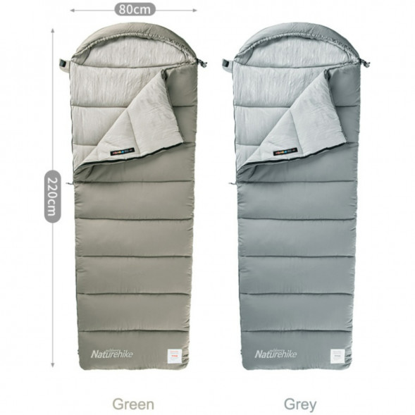 Спальный мешок Naturehike M300 (правый), зеленый в Курске