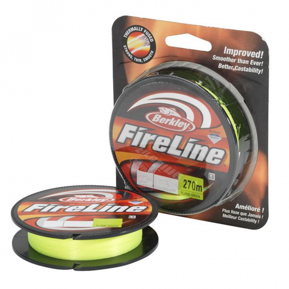 Леска Berkley FireLine 0,15mm 7,9kg 270m, Flame Green (зелёный неон) в Курске