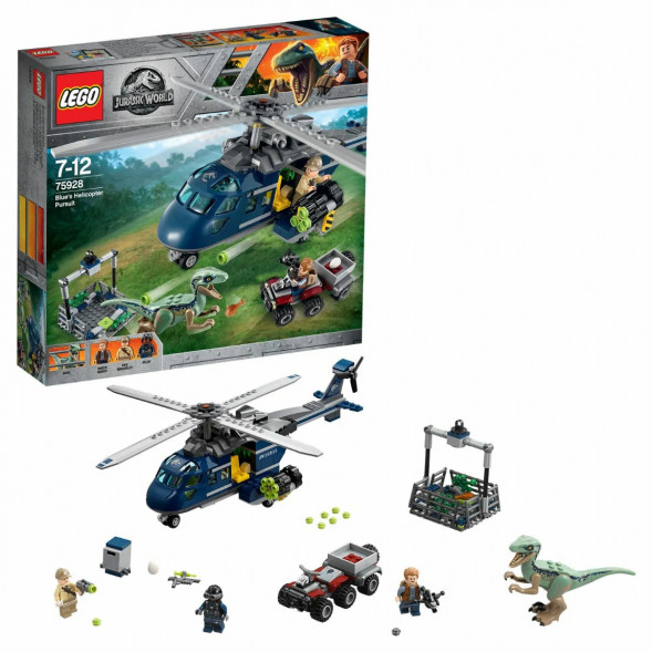 Конструктор LEGO Jurassic World 75928 Погоня за Блю на вертолёте  в Курске