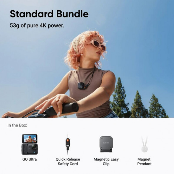 Экшн-камера Insta360 GO Ultra Standard Bundle, Black в Курске