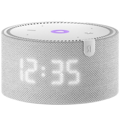 Умная колонка Яндекс Новая Станция Мини (с часами) - умная колонка с Алисой, серый опал в Курске