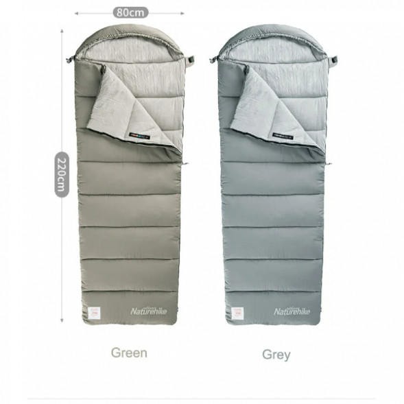 Спальный мешок Naturehike Envelope M180 (левый), зелёный в Курске