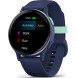 Умные часы Garmin Vivoactive 5, синие с металлически-синим безелем и силиконовым ремешком 010-02862-12 в Курске