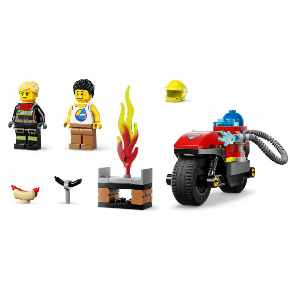 Конструктор LEGO City 60410 Пожарно-спасательный мотоцикл в Курске