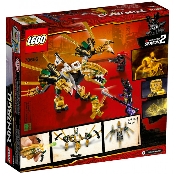 Конструктор LEGO Ninjago 70666 Золотой Дракон в Курске