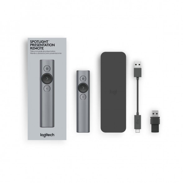 Презентер Logitech Spotlight Presentation Remote серый в Курске
