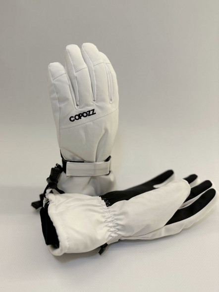 Перчатки горнолыжные сноубордические Copozz (белый, L) в Курске