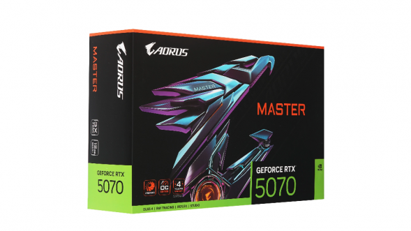 Видеокарта Gigabyte GeForce RTX 5070 AORUS MASTER, 12 ГБ GDDR7 в Курске