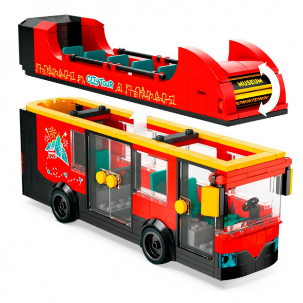 Конструктор LEGO City 60407 Красный двухэтажный экскурсионный автобус в Курске