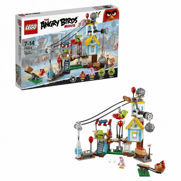 Конструктор LEGO Angry Birds 75824 Разгром Свинограда в Курске