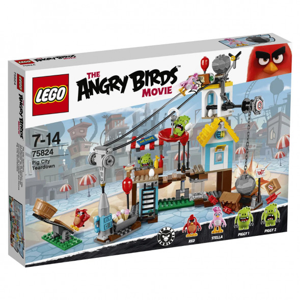 Конструктор LEGO Angry Birds 75824 Разгром Свинограда в Курске