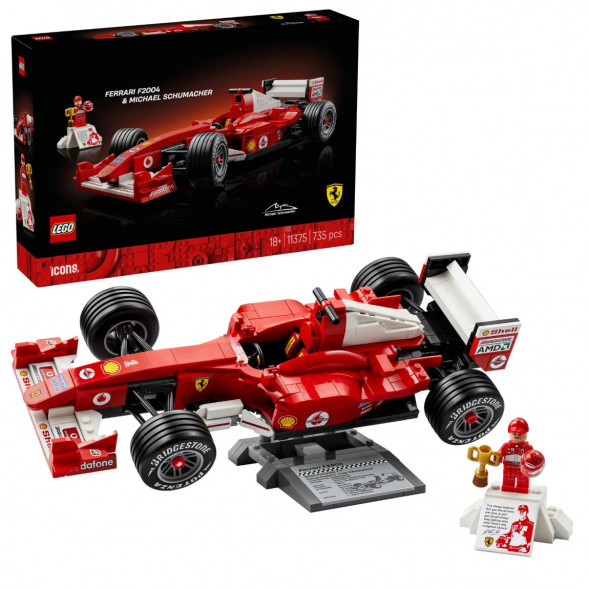 Конструктор LEGO Icons 11375 Ferrari F2004 и Михаэль Шумахер в Курске