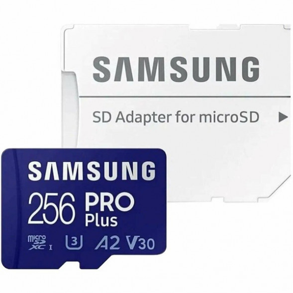 Карта памяти micro SDXC 256Gb Samsung PRO Plus U3 A2 V30 180/130MB/s в Курске