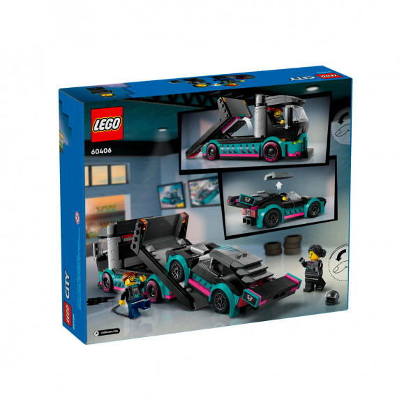 Конструктор LEGO City 60406 Гоночный автомобиль и автовоз в Курске