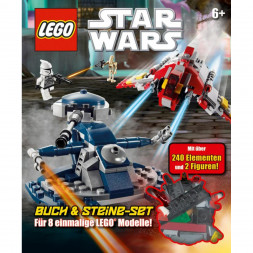 Книга и набор кубиков LEGO Star Wars Buch &amp;amp; Steine-Set Fur 8 einmalige Lego Modelle!