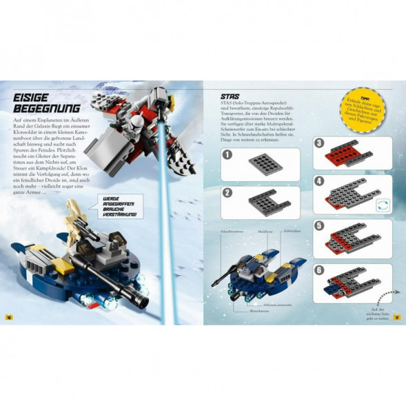 Книга и набор кубиков LEGO Star Wars Buch &amp;amp; Steine-Set Fur 8 einmalige Lego Modelle! в Курске