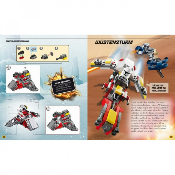 Книга и набор кубиков LEGO Star Wars Buch &amp;amp; Steine-Set Fur 8 einmalige Lego Modelle! в Курске