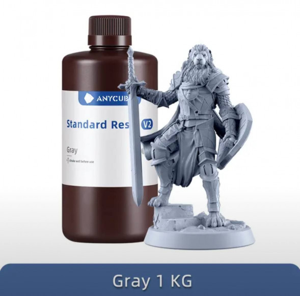 Смола для 3D печати ANYCUBIC Standart Resin V2 Gray 1 кг в Курске