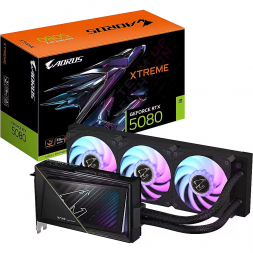 Видеокарта Gigabyte GeForce RTX 5080 XTREME WATERFORCE 16GB GDDR7 256bit Liquid Cooling GV-N5080AORUSX W-16GD
