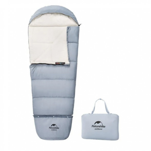 Спальный мешок Naturehike C180 (190x75см), голубой в Курске