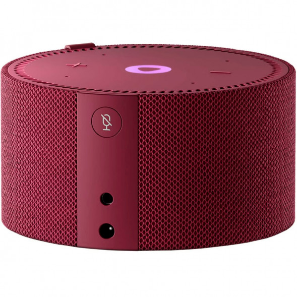 Умная колонка Яндекс Новая Станция Мини (с часами) - умная колонка с Алисой, красный гранат в Курске