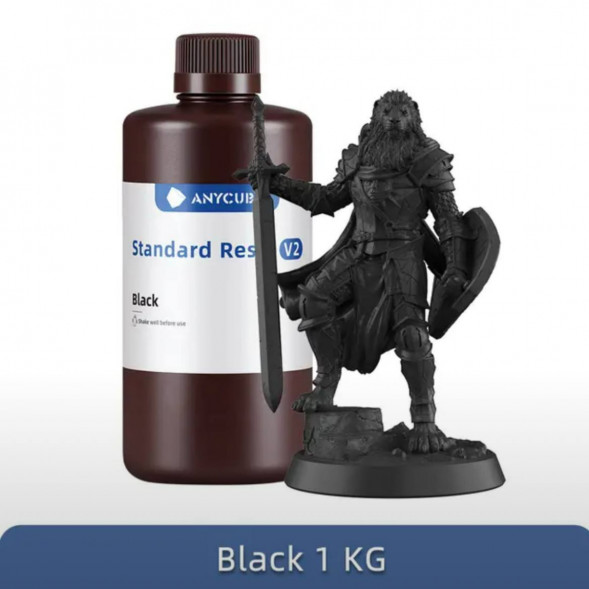 Смола для 3D печати ANYCUBIC Standart Resin V2 Black 1 Кг в Курске