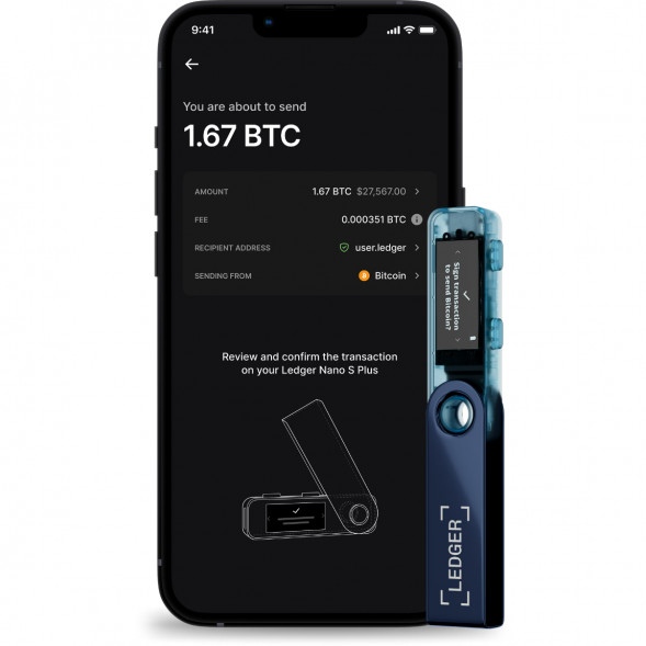 Криптокошелек Ledger Nano S Plus 1 шт., Neptune Blue в Курске