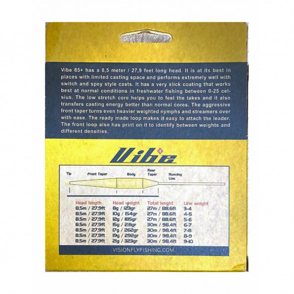Рыболовный шнур Vision Vibe 85+ Rods 7-8 Sink 3 Head Weight VKL7S3 в Курске