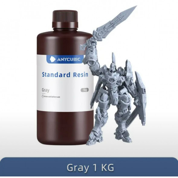 Смола для 3D печати ANYCUBIC Standart Resin Gray 1 Кг в Курске