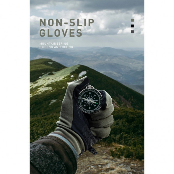 Перчатки сенсорные спортивные Naturehike Outdoor Full Touch GL10 (серый, L) в Курске