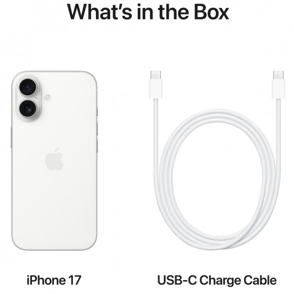 Смартфон Apple iPhone 17 256GB eSim, White в Курске