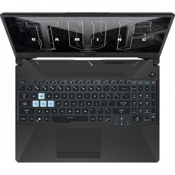Ноутбук ASUS TUF Gaming A15 FA506NCG-HN199W (15.6&amp;quot;, IPS, AMD Ryzen 7 7445HS 3.2 ГГц, 6 ядер, 16 ГБ DDR5, SSD 512 ГБ, GeForce RTX 3050, Windows 11 Home), черный в Курске