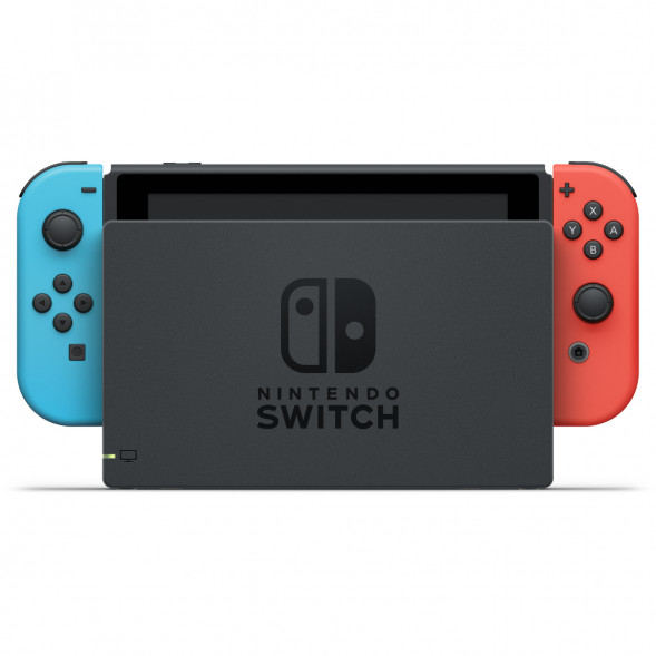 Игровая приставка Nintendo Switch OLED 64 ГБ, неоновый синий/неоновый красный в Курске