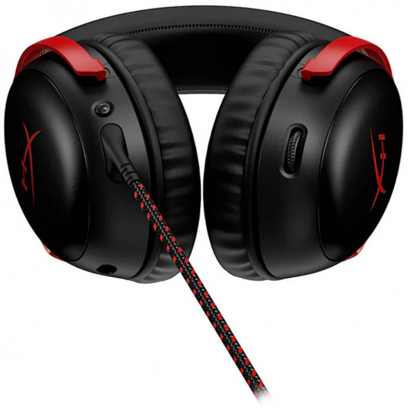 Компьютерная гарнитура HyperX Cloud III проводная, чёрный/красный в Курске
