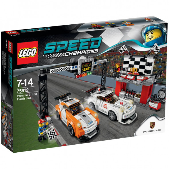 Конструктор LEGO Speed Champions 75912 Финишная линия гонки Porsche 911 GT в Курске