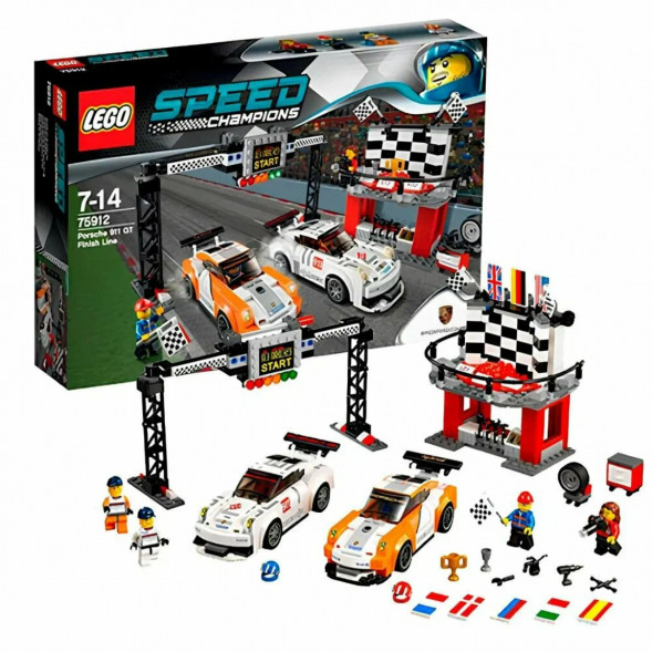 Конструктор LEGO Speed Champions 75912 Финишная линия гонки Porsche 911 GT в Курске