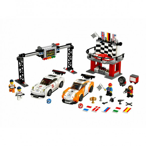 Конструктор LEGO Speed Champions 75912 Финишная линия гонки Porsche 911 GT в Курске