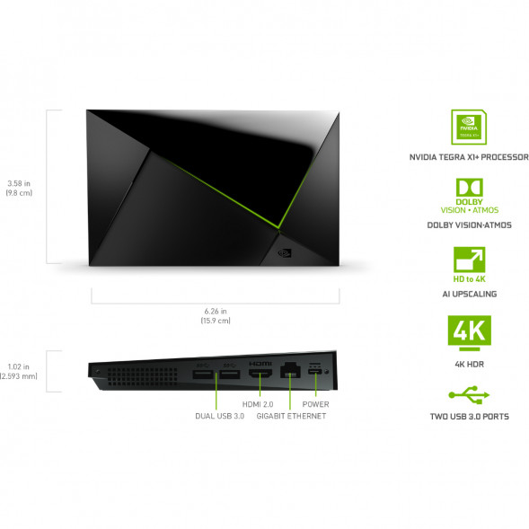 ТВ-приставка NVIDIA SHIELD TV PRO, черный в Курске