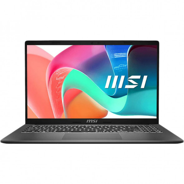 Ноутбук MSI Modern 15 F1MXG-1280RU (15.6&amp;quot;, IPS, Intel Core 7 150U, 10 ядер, 16 ГБ DDR5, SSD 512 ГБ, Intel Iris Xe Graphics, Windows 11), чёрный в Курске