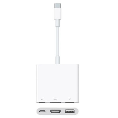 Адаптер Apple USB-C Digital AV Multiport Adapter, бел, MUF82ZM/A в Курске