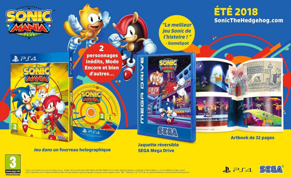 Игра Sonic Mania Plus (+ Артбук) [PS4, русские субтитры] в Курске