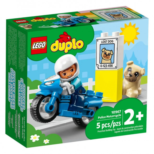 Конструктор LEGO DUPLO 10967 Полицейский мотоцикл в Курске
