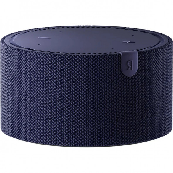 Умная колонка Яндекс Новая Станция Мини (с часами) - умная колонка с Алисой, синий сапфир в Курске