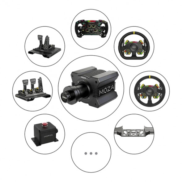 Рулевая база MOZA Racing R9 V2, черный в Курске