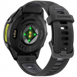 Умные часы Garmin Forerunner 970 Carbon Gray DLC Titanium ремешок Black/Translucent Whitestone 010-02969-10