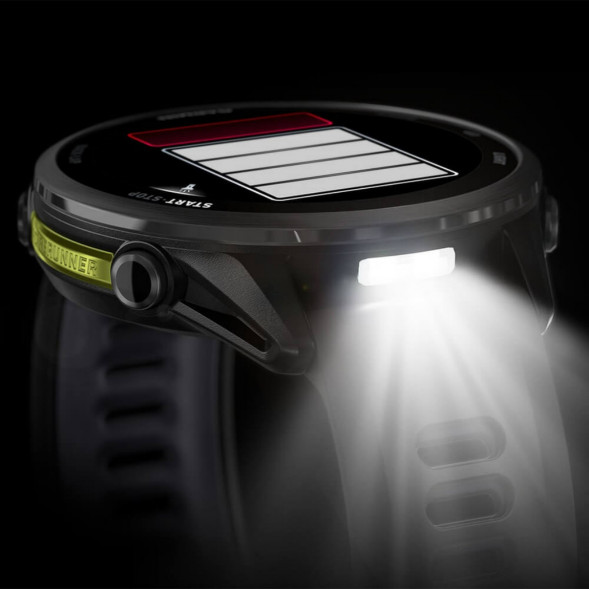 Умные часы Garmin Forerunner 970 Carbon Gray DLC Titanium ремешок Black/Translucent Whitestone 010-02969-10 в Курске