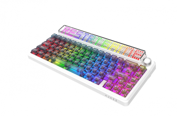 Беспроводная игровая механическая клавиатура Ajazz Pixel 68, 8K, Hot-Swap, RGB, с матричным LED экраном в Курске
